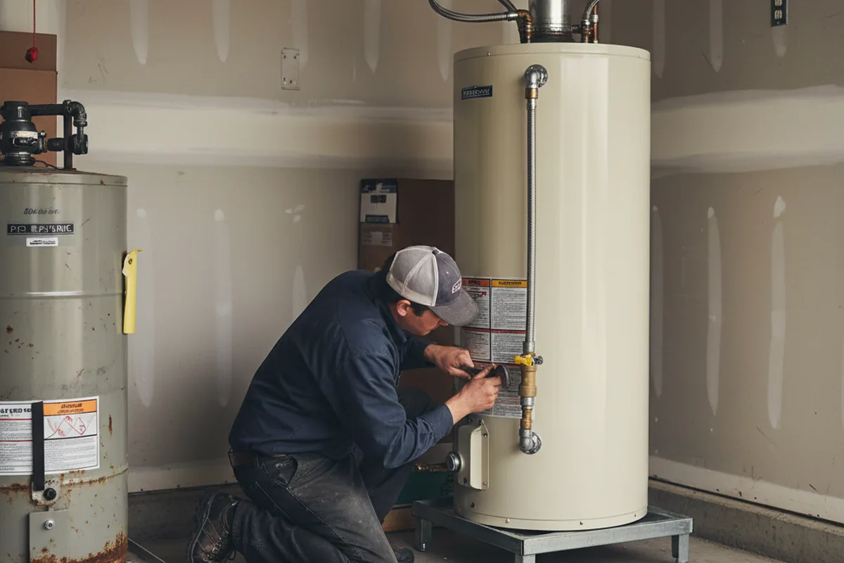 Water heater and shutoff valve replacement in Edgewood